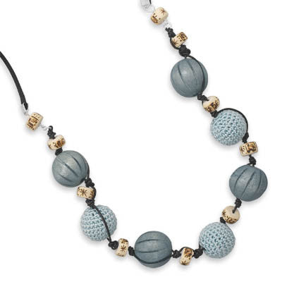 30" Multibead Satin Necklace