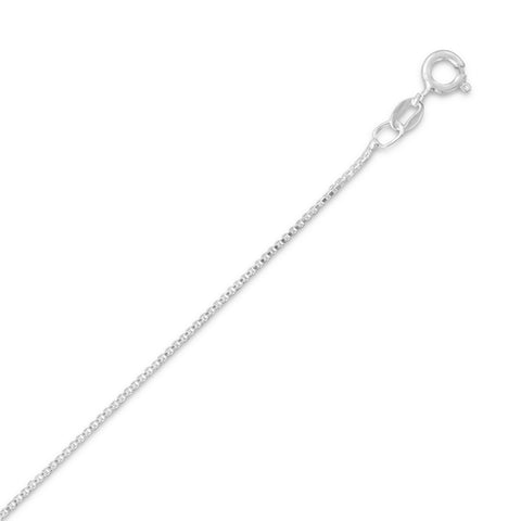 21.5" 019 Light Box Chain Necklace (1mm)