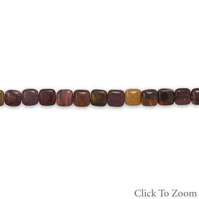 Strand of Mookite Jasper Beads