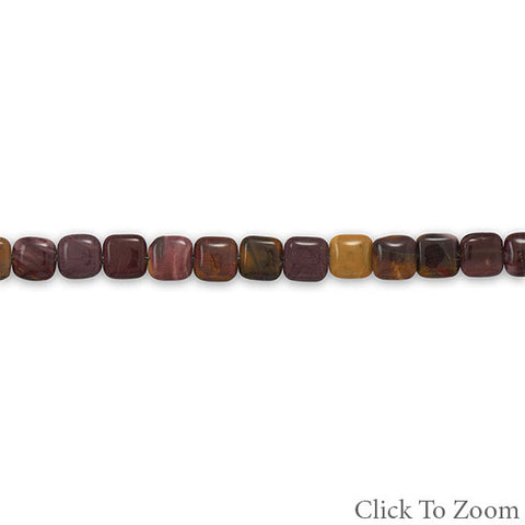 Strand of Mookite Jasper Beads
