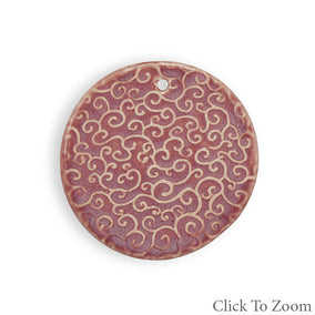 Mauve Ceramic Pendant