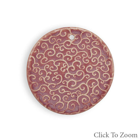 Mauve Ceramic Pendant
