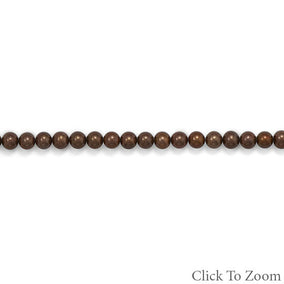 Strand of Chocolate Brown Cultured Freshwater Potato Pearls