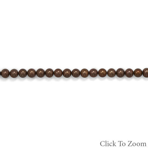 Strand of Chocolate Brown Cultured Freshwater Potato Pearls