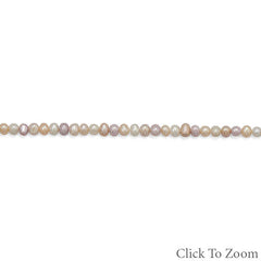 Strand of Multicolor Cultured Freshwater Potato Pearls