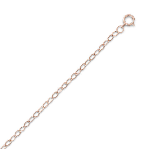 14/20 Pink Gold Filled 040 Cable Chain Necklace (2.5mm)