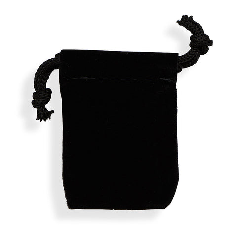 Small Black Velvet Pouches (Set of 12)