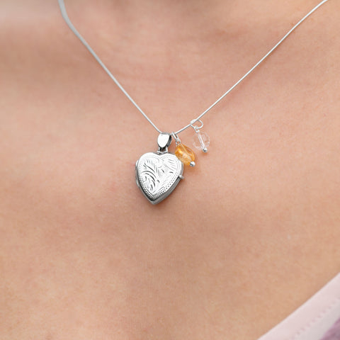 Clear Quartz Charm - April Birthstone