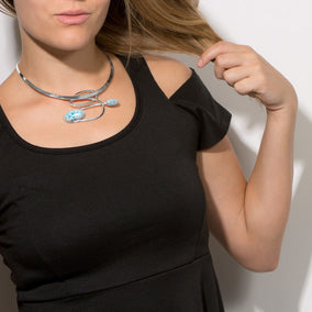 Ornate Larimar Collar