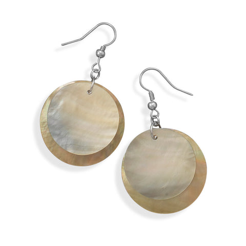 Double Shell Drop Fashion Earrings