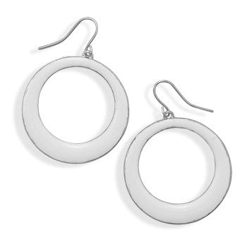 White Epoxy Fashion Earrings