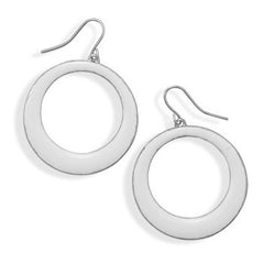 White Epoxy Fashion Earrings