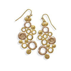 Two Tone Geometrical Fashion Earrings