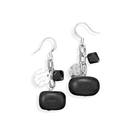 Silver Plated Multibead Fashion Earrings