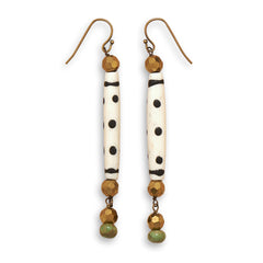 Brass Multibead Earrings