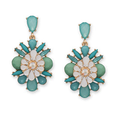 Pretty as a Peacock Acrylic Fashion Earrings