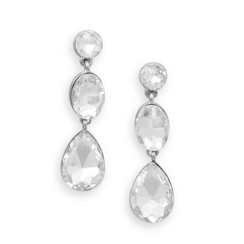 Gorgeous Multishape Crystal Drop Earrings