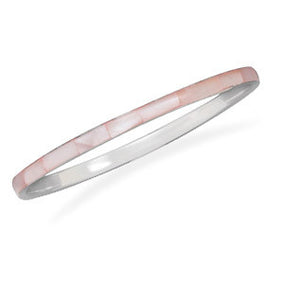 Pink Shell Fashion Bangle Bracelet