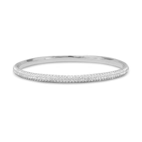 Crystal Domed Bangle Fashion Bracelet