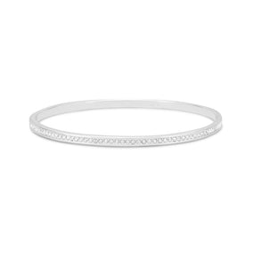 Channel Set Crystal Bangle Fashion Bracelet