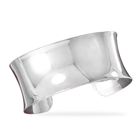 27mm Plated Brass Concave Fashion Cuff Bracelet