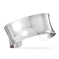 27mm Plated Brass Concave Fashion Cuff Bracelet