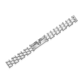 8" Tungsten Carbide ID with Design Bracelet