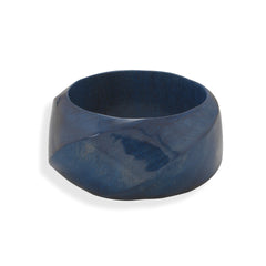 Blue Wood Bangle