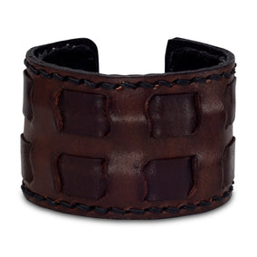 Brown Leather Cuff Bracelet