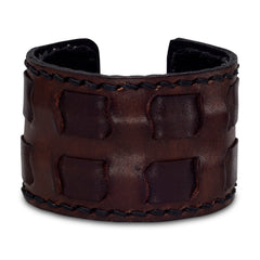 Brown Leather Cuff Bracelet
