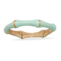 Mint Green Bamboo Fashion Bangle Bracelet