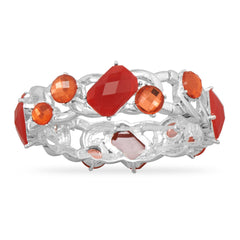 Orange Fashion Stretch Bracelet