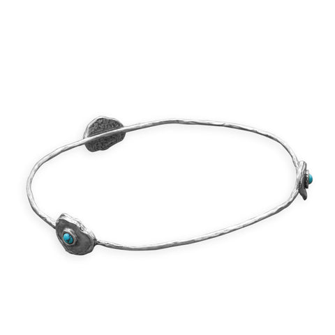 Blue Isle Brass Bangle Bracelet