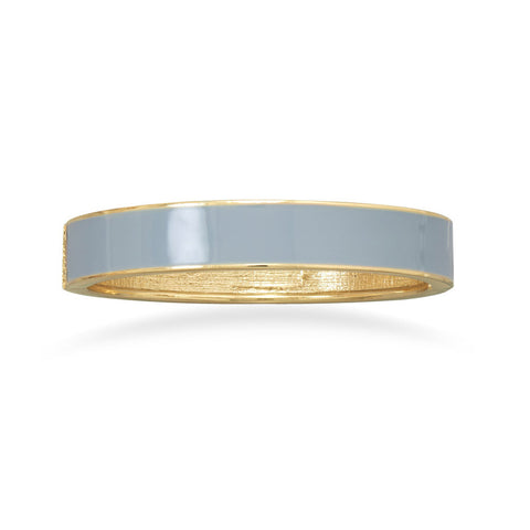 Grey Enamel Fashion Bangle Bracelet
