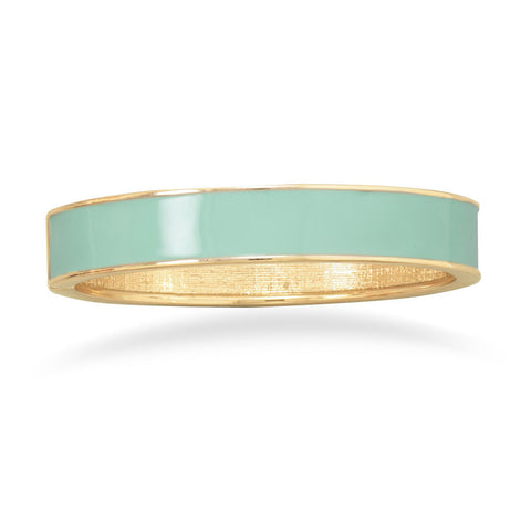 Mint Enamel Fashion Bangle Bracelet