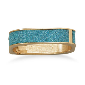 Blue Sparkle Square Fashion Bangle Bracelet