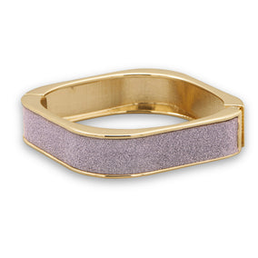 Lilac Sparkle Square Fashion Bangle Bracelet
