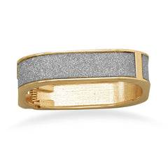 Silver Sparkle Square Fashion Bangle Bracelet
