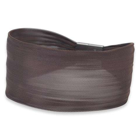 7.5" Sophisticated Chocolate Tone Stainless Steel Mesh Bracelet