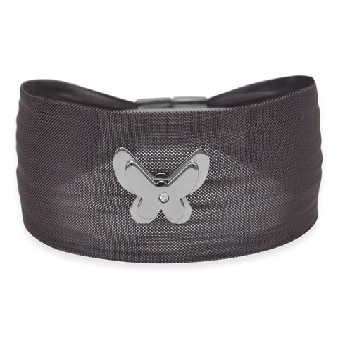 Adorable Chocolate Tone Stainless Steel Mesh Bracelet with Butterfly