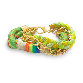 Multistrand Rainbow Fashion Bracelet