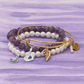 Textured Heart Charm with Lobster Clasp