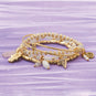 Expandable Gold Tone Angel Wing Fashion Bangle Bracelet