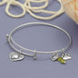 Silver Tone Expandable Wire Fashion Bangle