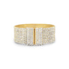 Glamorous Gold Tone Crystal Flex Cuff Fashion Bracelet