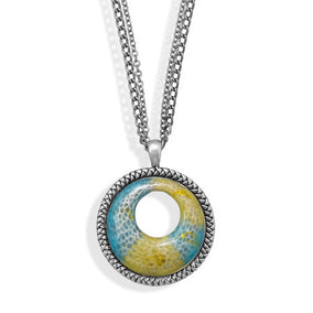 Oxidized Enamel Fashion Necklace