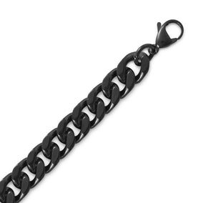 Black Stainless Steel Curb Chain