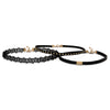 Set of 3 Black Fashion Choker Necklaces
