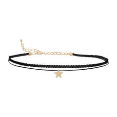 Double Strand Fashion Choker with Star Slide