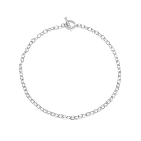 Silver Plated Toggle Fashion Choker